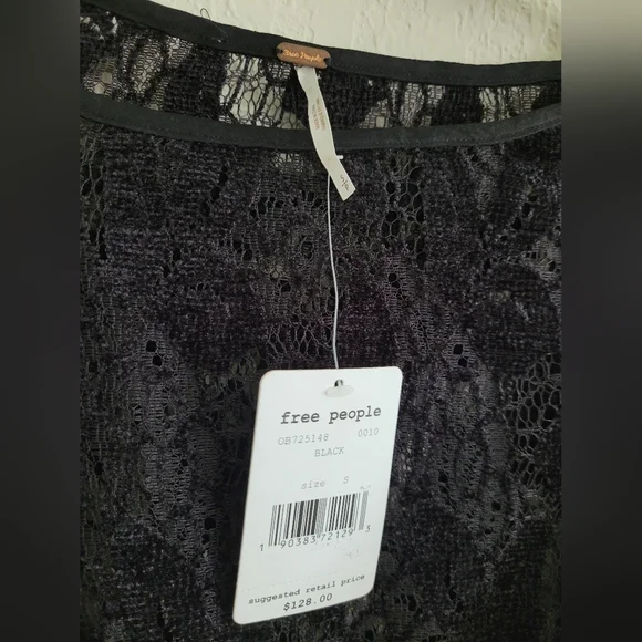 New with tags Free People Ruby black lace dress | size s - Picture 4 of 9